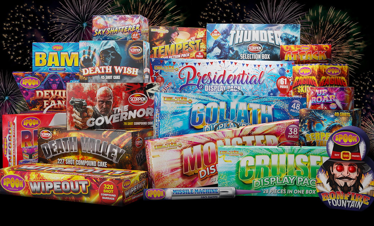 Retail Packaging for Firework Boxes | Design | Artwork | 3D Renders